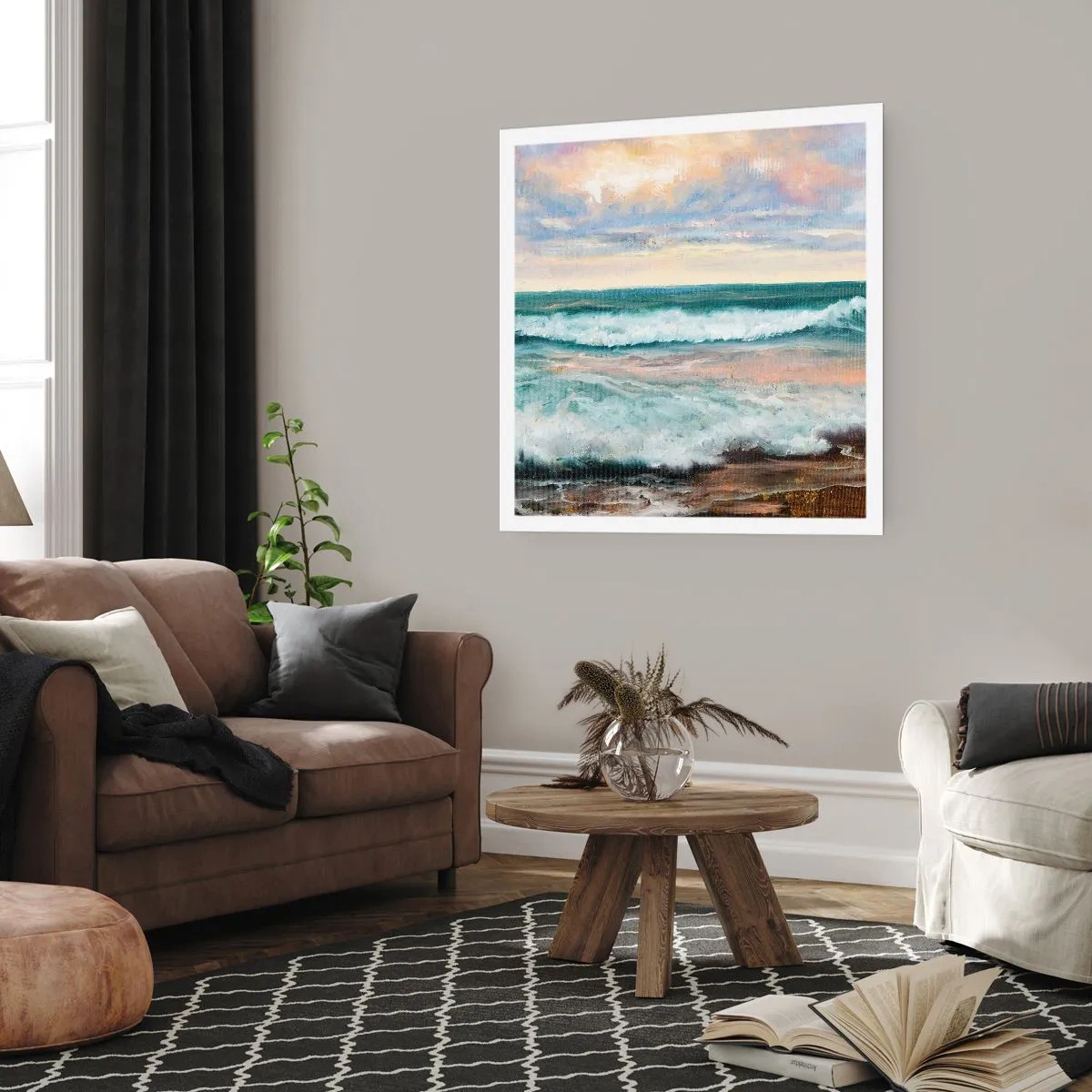 Poster - Hier werden Sie Ihre Seele baumeln lassen - 60x60 cm