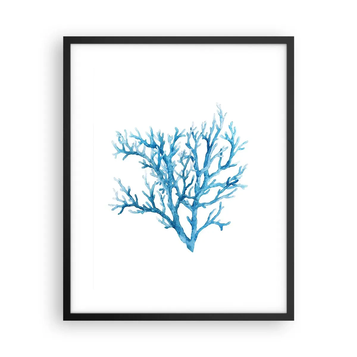 Poster in einem schwarzem Rahmen - Nautisches Filigran - 40x50 cm