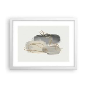 Poster in einem weißen Rahmen - Dauer und Bewegung - 40x30 cm