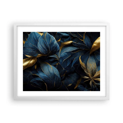 Poster in einem weißen Rahmen - Mit Gold gefüttert - 50x40 cm