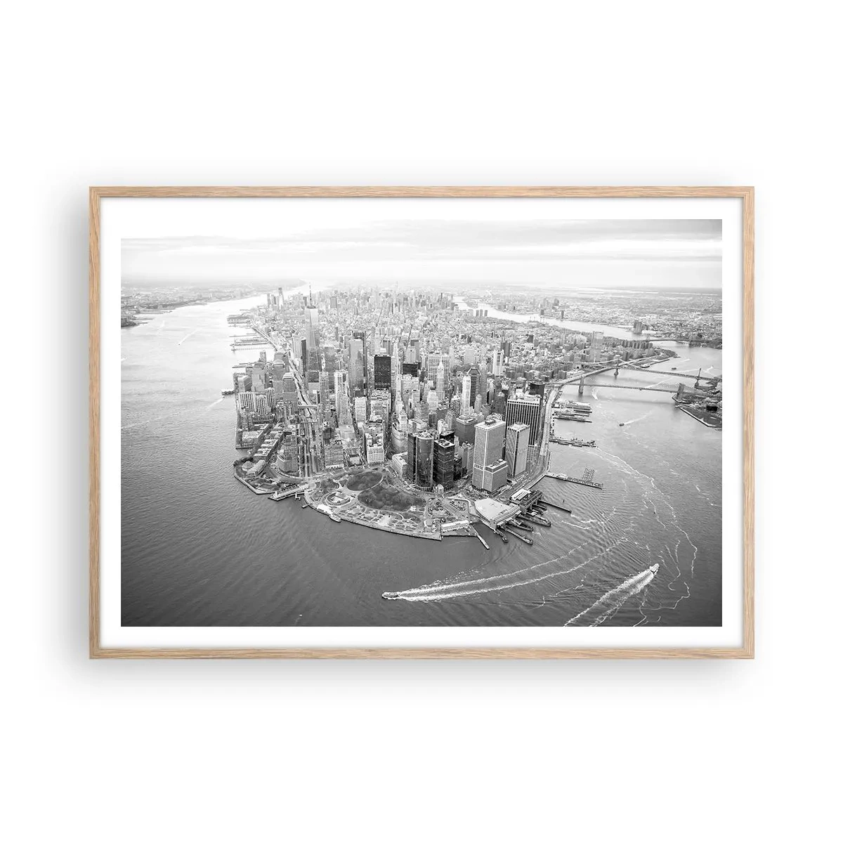 Poster in einem Rahmen aus heller Eiche - Und wie kann es man nicht lieben? - 100x70 cm