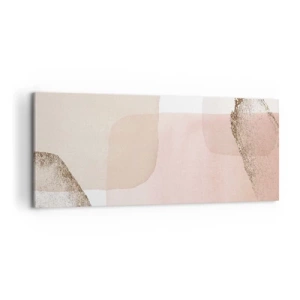 Bild auf Leinwand - Leinwandbild - Ein Blick durch die Farbe - 100x40 cm