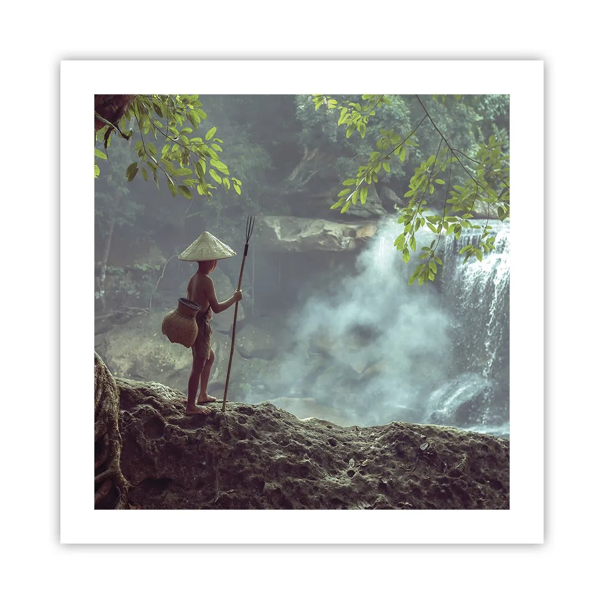 Poster - Befreundet mit der Natur - 50x50 cm