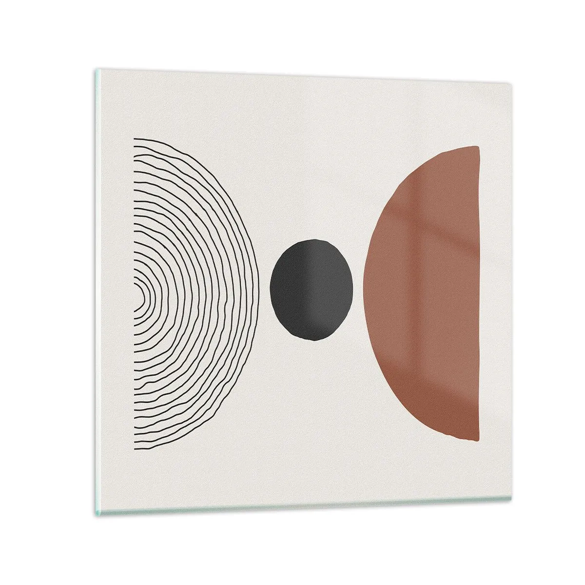 Glasbild - Bild auf glas - Das Zentrum der Aufmerksamkeit - 60x60 cm