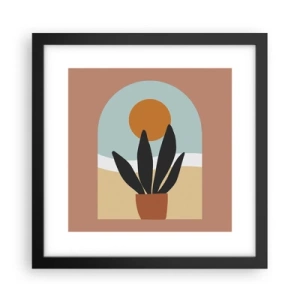 Poster in einem schwarzem Rahmen - Kleine Freuden - 30x30 cm