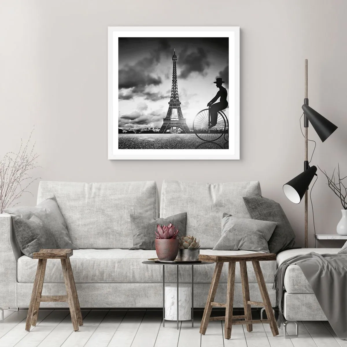 Poster in einem weißen Rahmen - Sehnsucht nach Belle Epoque - 30x30 cm