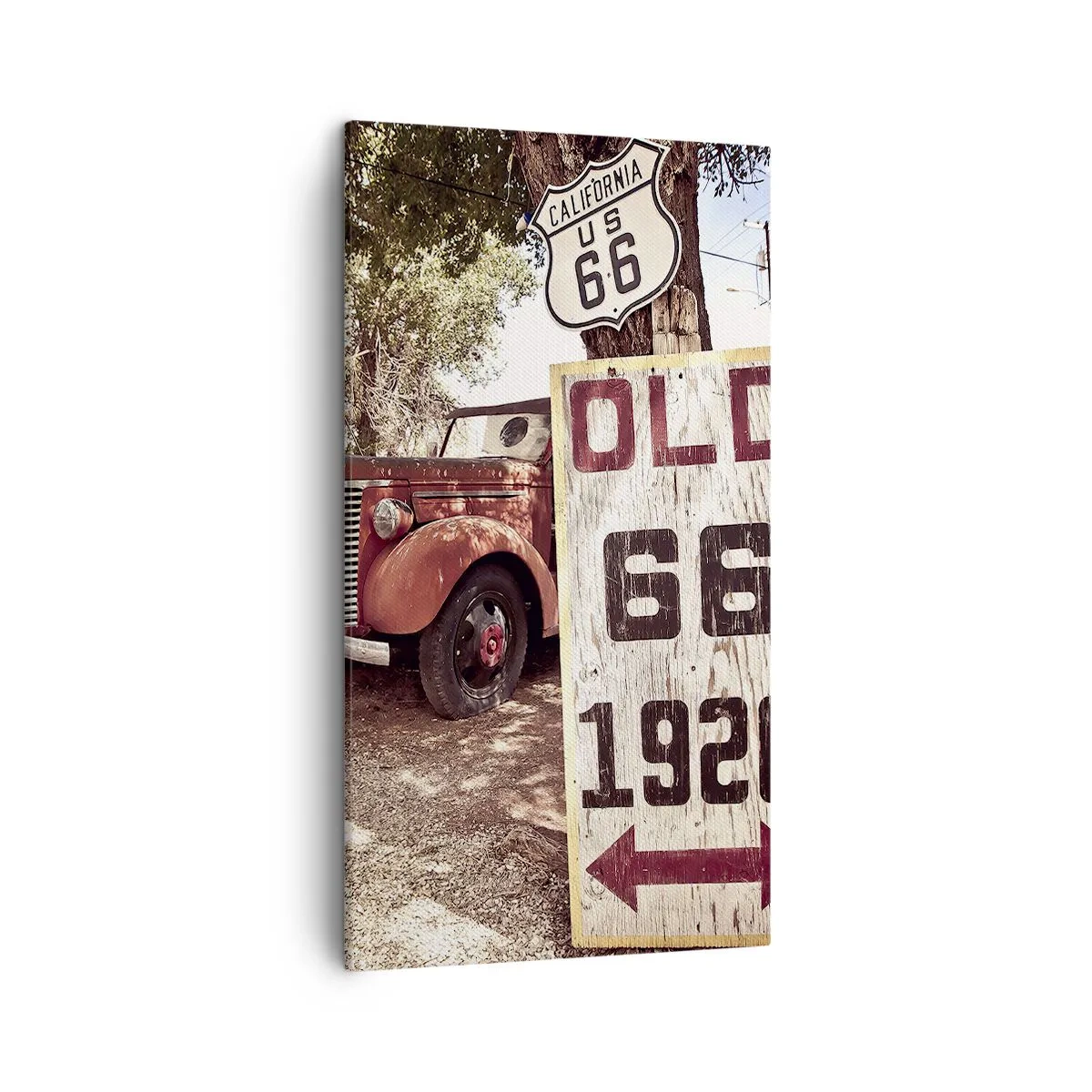 Bild auf Leinwand - Leinwandbild - Die Legende der amerikanischen Provinz - 45x80 cm