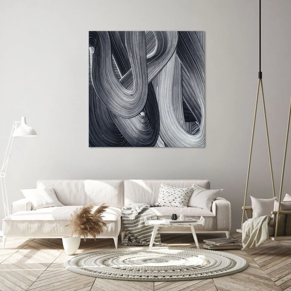 Bild auf Leinwand - Leinwandbild - Die Fließfähigkeit der Realität - 70x70 cm