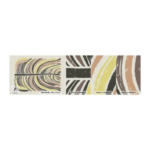 Fototapeten Muster Selbstklebend Deluxe Sticker - Abstraktion voller Leben - Boho, Minimalismus, Pastell - 100x30 cm