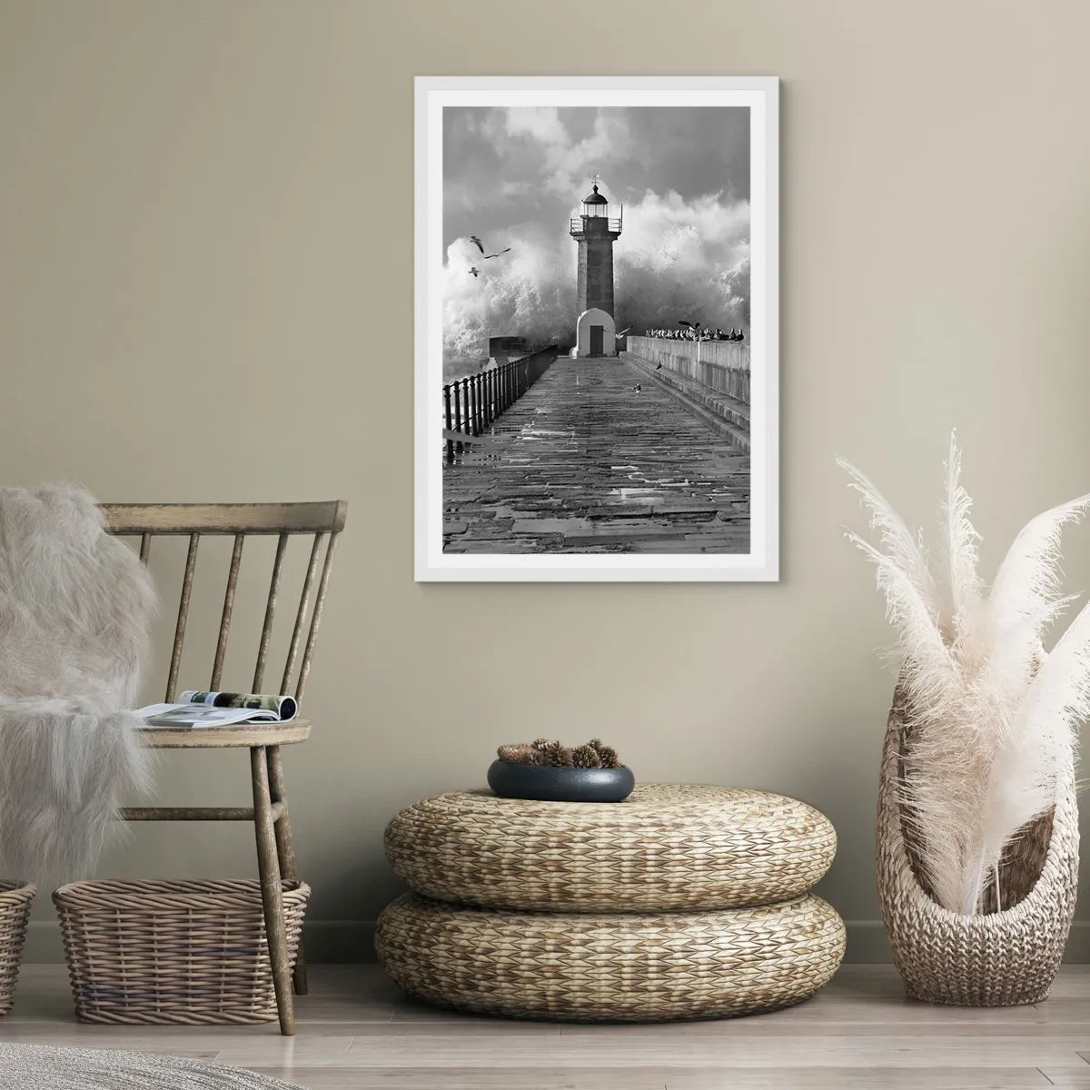 Poster in einem weißen Rahmen - Furchtlos - 70x100 cm