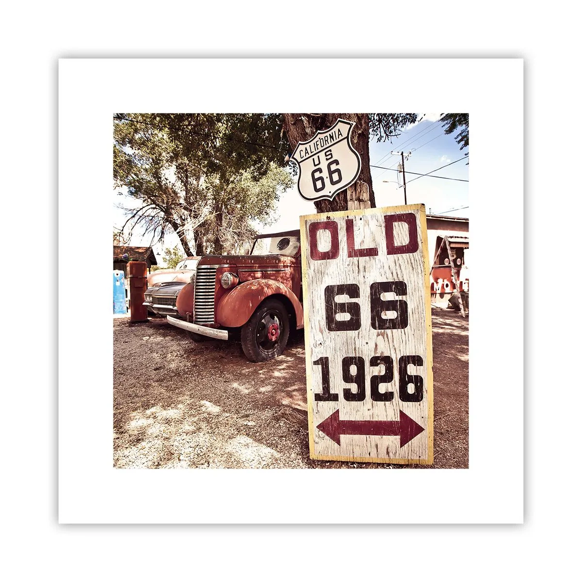 Poster - Die Legende der amerikanischen Provinz - 30x30 cm