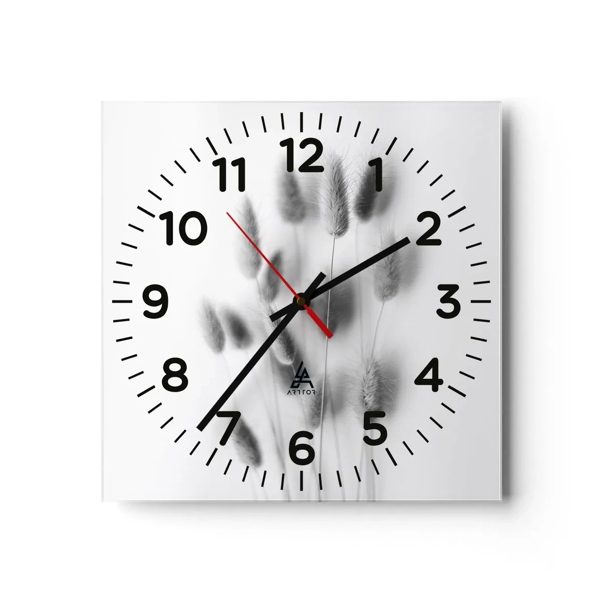 Wanduhr - Glasuhr - Eure flauschige Grashoheit - 30x30 cm