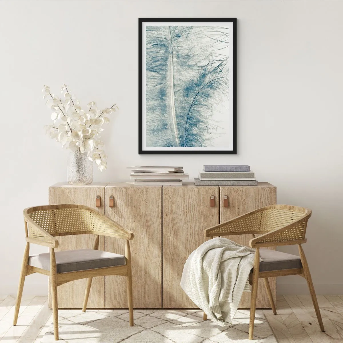 Poster in einem schwarzem Rahmen - Flüstern der Natur - 70x100 cm