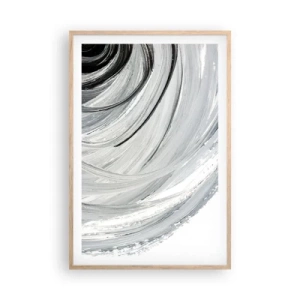 Poster in einem Rahmen aus heller Eiche - Orbitale Komposition - 61x91 cm