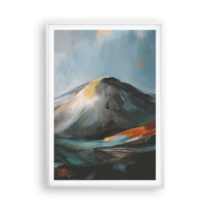 Poster in einem weißen Rahmen - Roh und schön - 70x100 cm