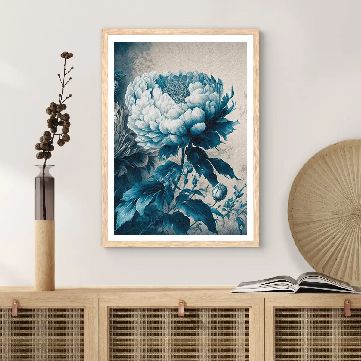 Poster in einem Rahmen aus heller Eiche - Passendes Paar - 70x100 cm