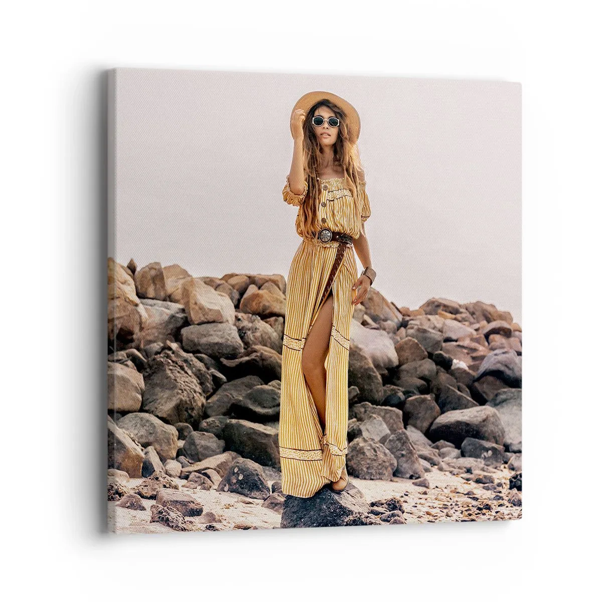 Bild auf Leinwand - Leinwandbild - Die Magie der Steine - 40x40 cm