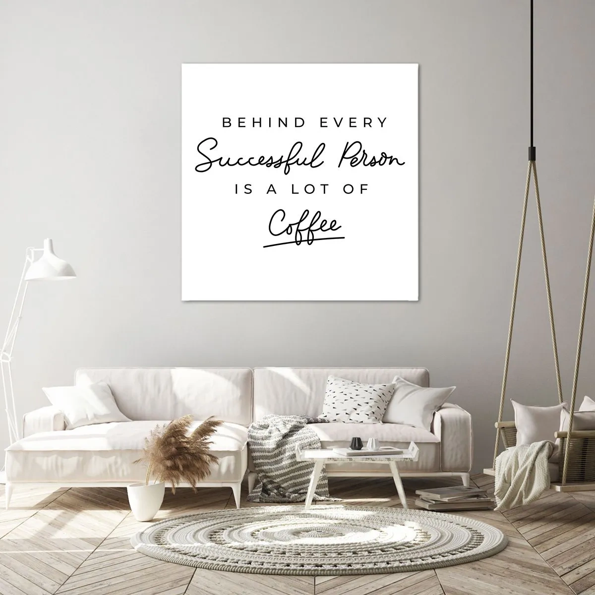 Bild auf Leinwand - Leinwandbild - Erfolgsgeheimnis - 50x50 cm