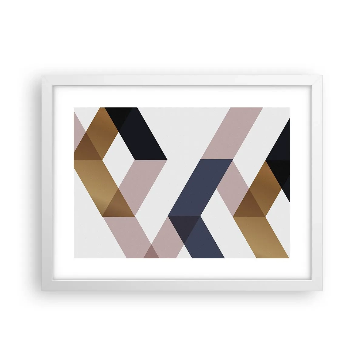 Poster in einem weißen Rahmen - Ebenen und Winkel - 40x30 cm
