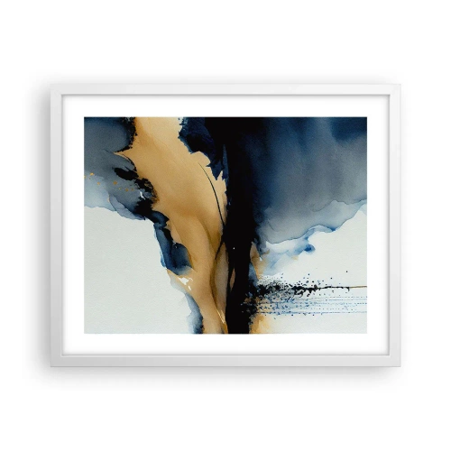 Poster in einem weißen Rahmen - Hinter dem Vorhang - 50x40 cm