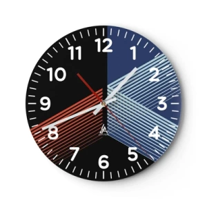Wanduhr - Glasuhr - Eine einfache Geschichte - 40x40 cm