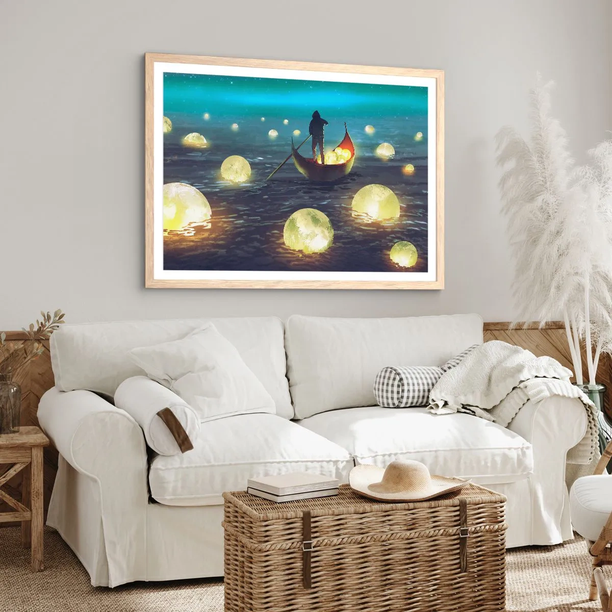 Poster in einem Rahmen aus heller Eiche - Dinge, von denen Philosophen nie geträumt haben - 91x61 cm