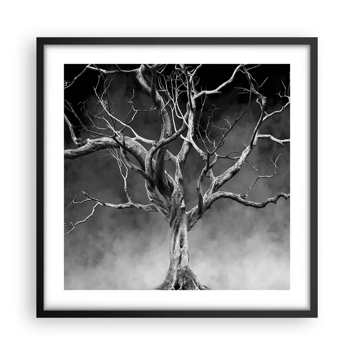 Poster in einem schwarzem Rahmen - Ursprünglich und heilig - 50x50 cm