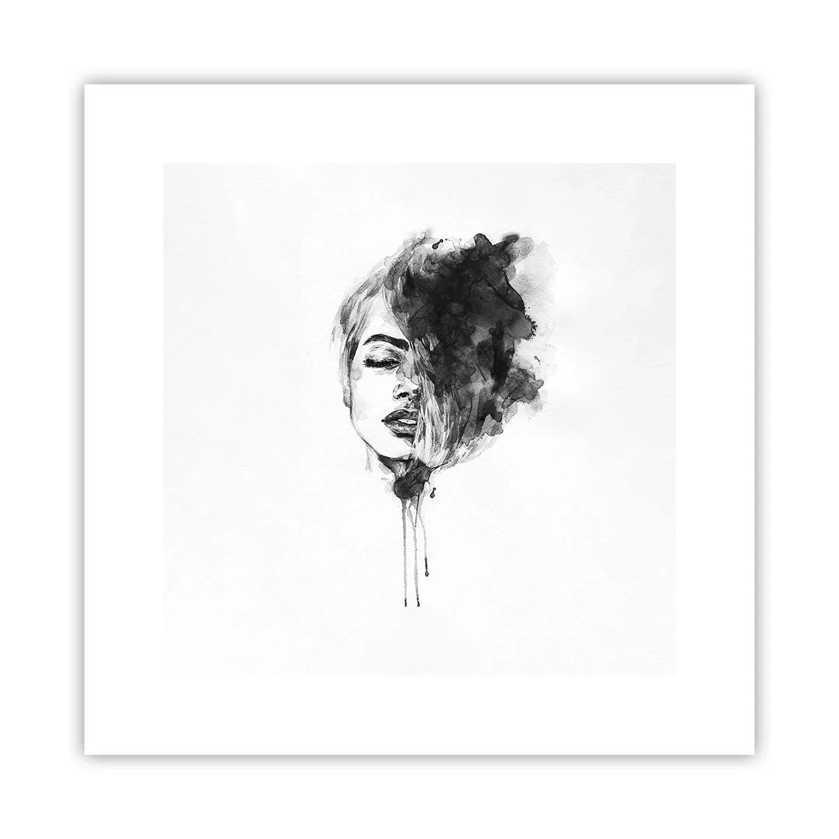 Poster - Wovon träumt das Mädchen - 30x30 cm