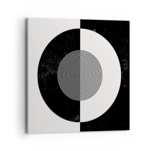 Bild auf Leinwand - Leinwandbild - Harmonie in Schwarz und Weiß - 70x70 cm