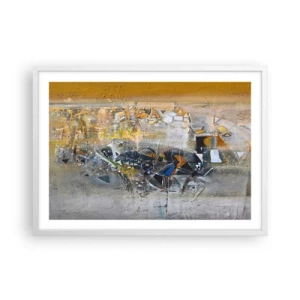 Poster in einem weißen Rahmen - Alles wird gut - 70x50 cm