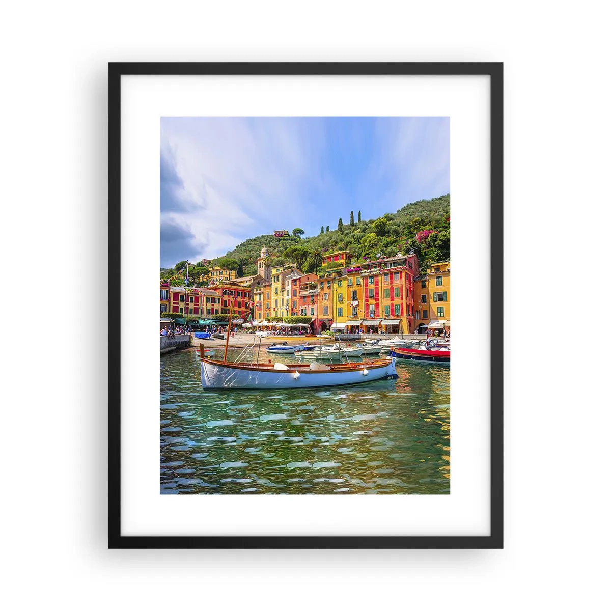 Poster in einem schwarzem Rahmen - Italienischer Morgen - 40x50 cm