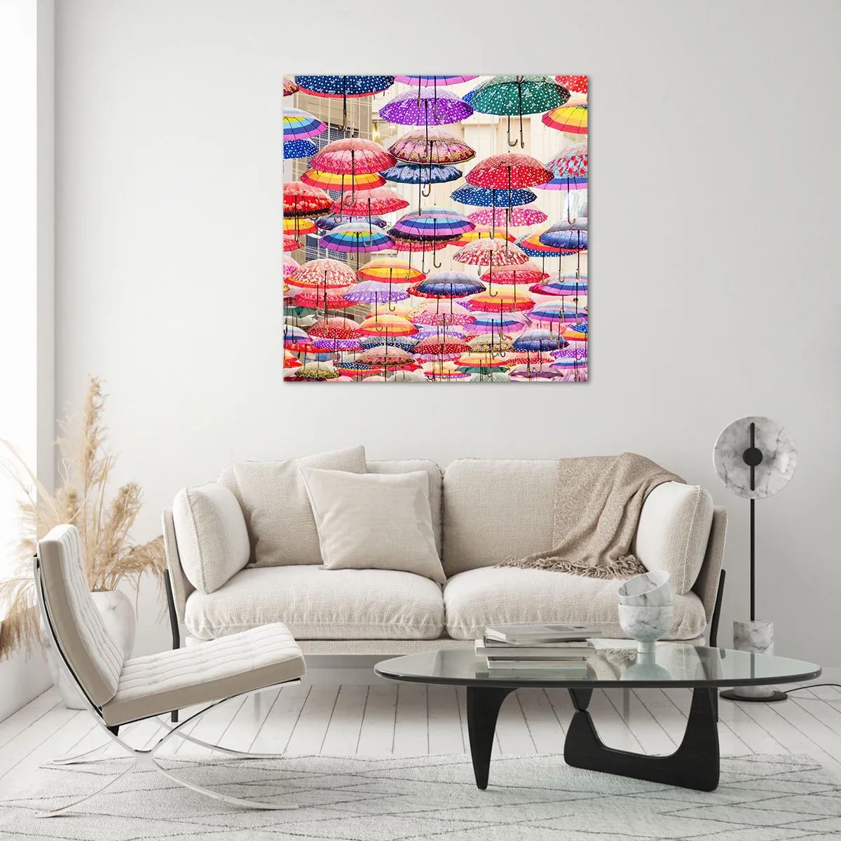 Glasbild - Bild auf glas - Stadtwiese - 30x30 cm