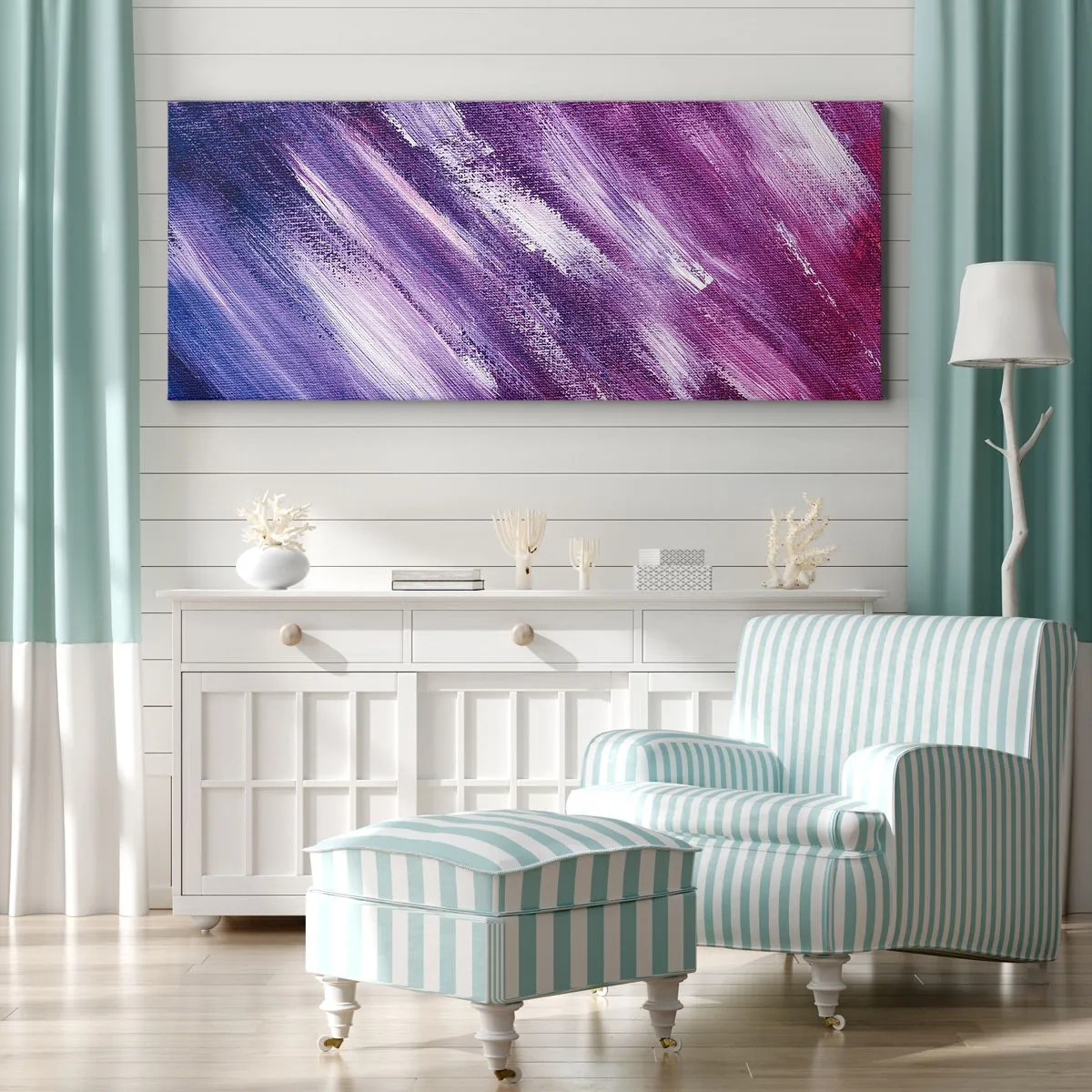 Bild auf Leinwand - Leinwandbild - Wenn der sonnige Wind weht - 90x30 cm
