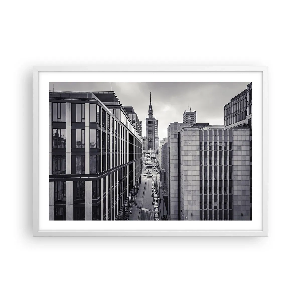 Poster in einem weißen Rahmen - Warschauer Tal - 70x50 cm