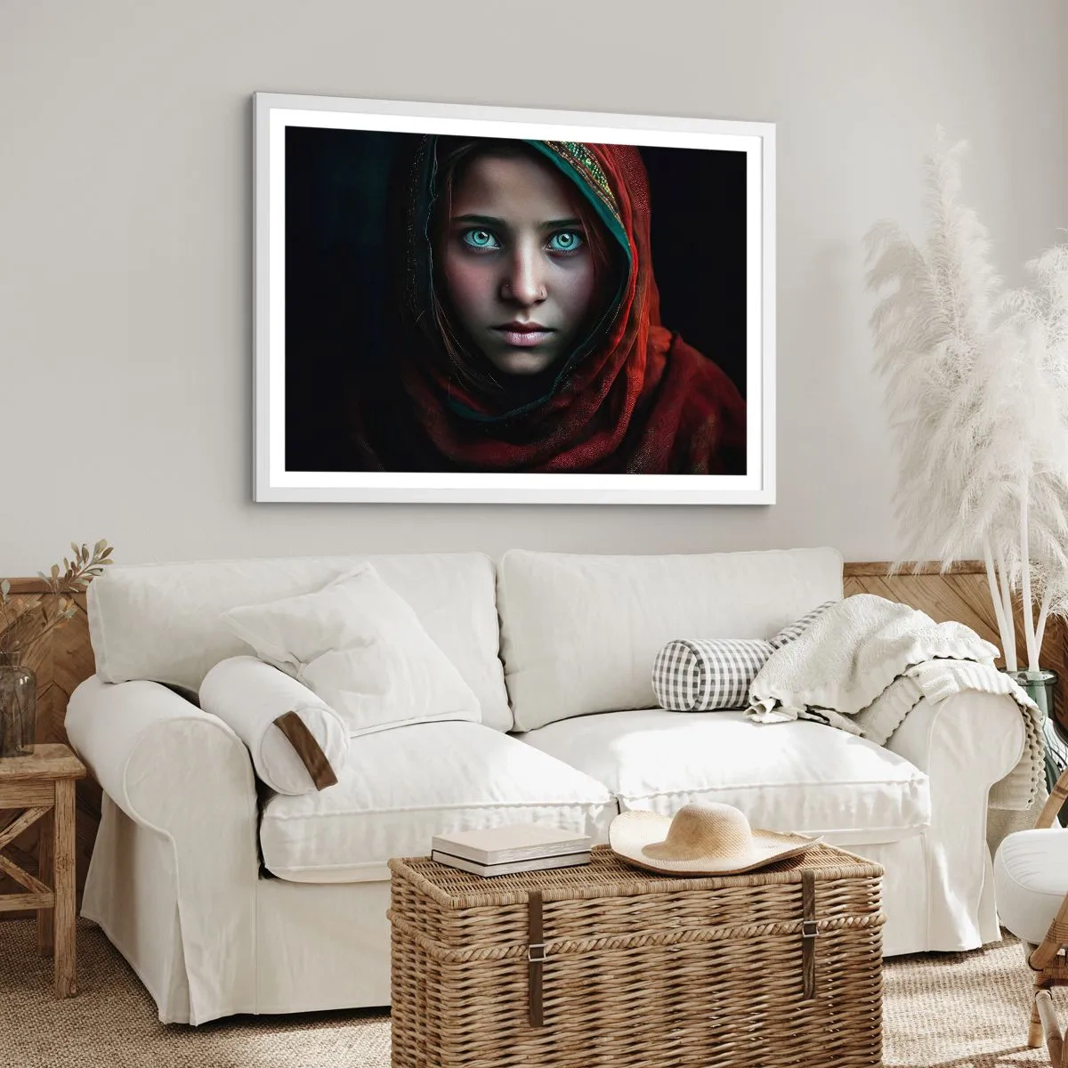 Poster in einem weißen Rahmen - Prinzessin aus dem Osten - 40x30 cm