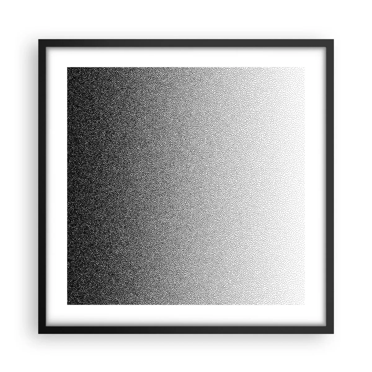 Poster in einem schwarzem Rahmen - Dem Licht entgegen - 50x50 cm
