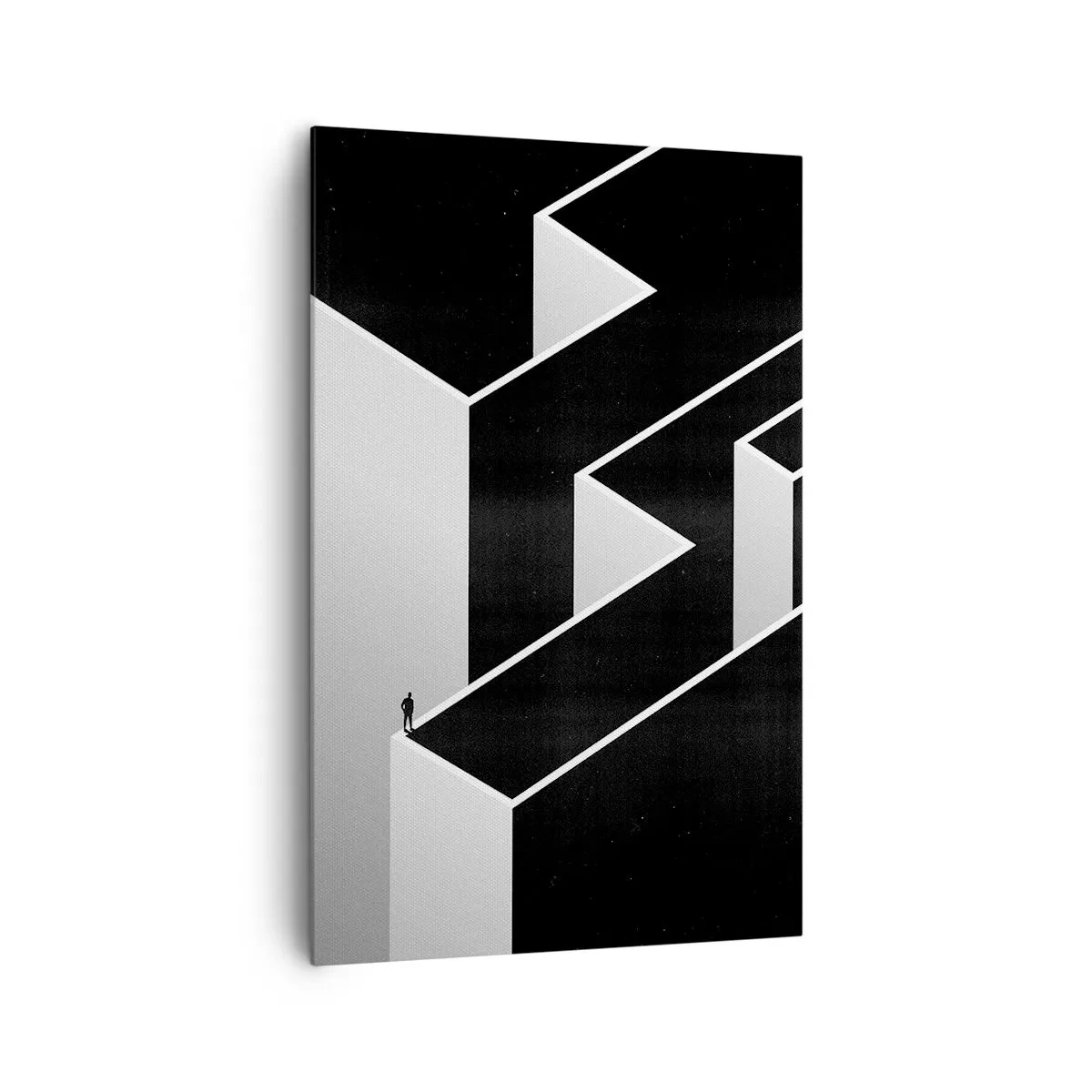 Bild auf Leinwand - Leinwandbild - Einsamkeit an der Spitze - 80x120 cm