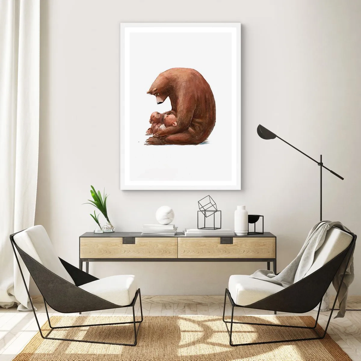 Poster in einem weißen Rahmen - Süße Träume, Kinder - 40x50 cm