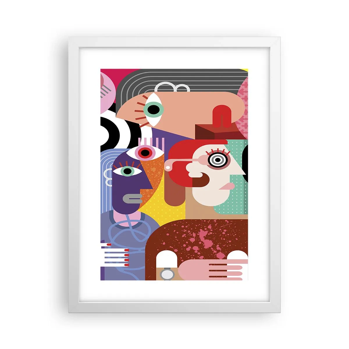 Poster in einem weißen Rahmen - Wir sind von Herrn Picasso - 30x40 cm