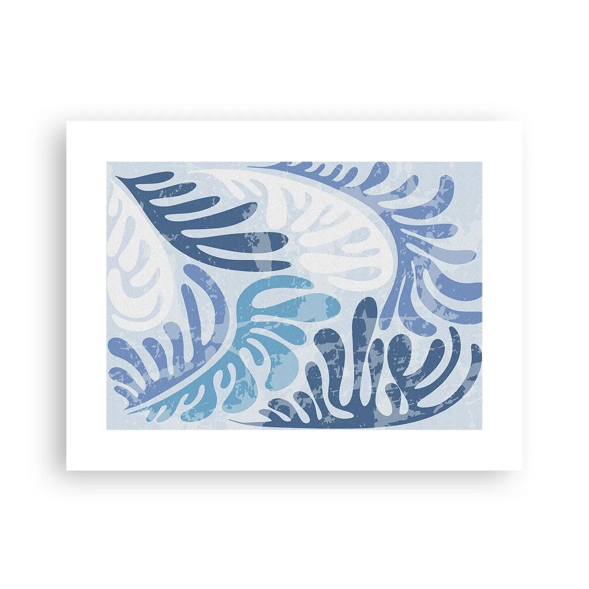 Poster - Blaue Farne - 40x30 cm