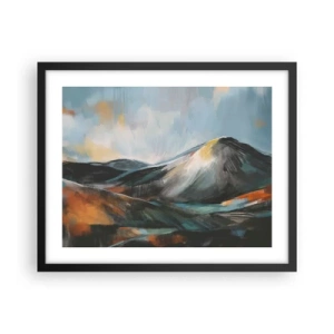 Poster in einem schwarzem Rahmen - Roh und schön - 50x40 cm