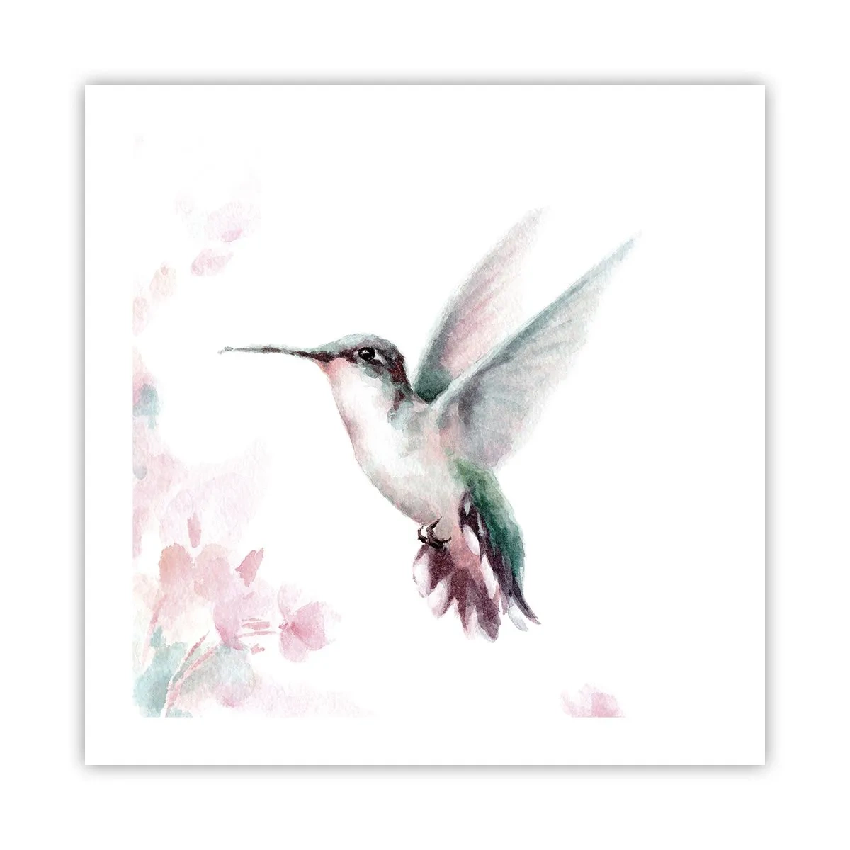 Poster - Im Flattern gehalten - 50x50 cm