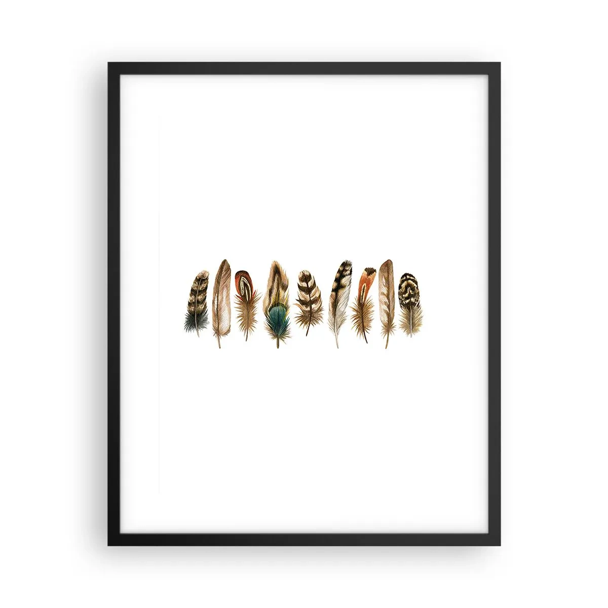 Poster in einem schwarzem Rahmen - Eine federleichte Variante - 40x50 cm