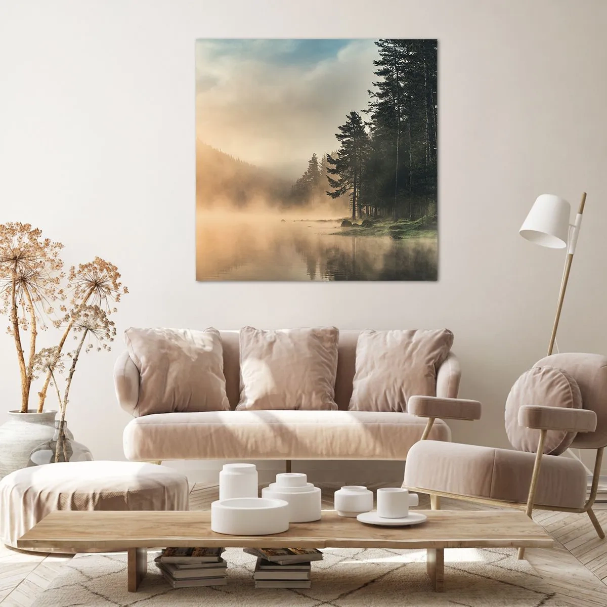 Bild auf Leinwand - Leinwandbild - Die Geburt des Tages - 30x30 cm