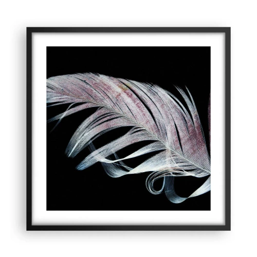 Poster in einem schwarzem Rahmen - Denke an Berührung - 50x50 cm