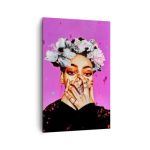 Bild auf Leinwand - Leinwandbild - Bisschen verrückt - 80x120 cm