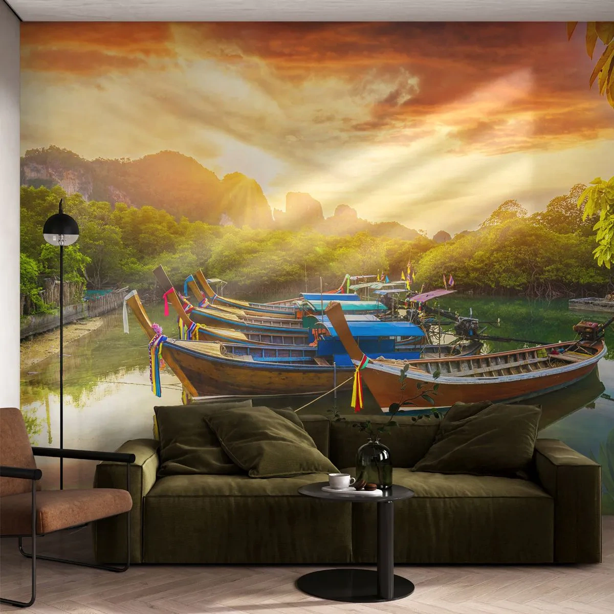 Fototapete Premium Sand - Vor einem anstrengenden Tag - Landschaft, Thailand, Meer - 100x70 cm