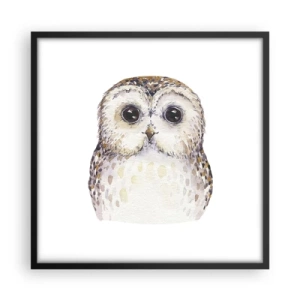 Poster in einem schwarzem Rahmen - Schau mir in die Augen - 50x50 cm