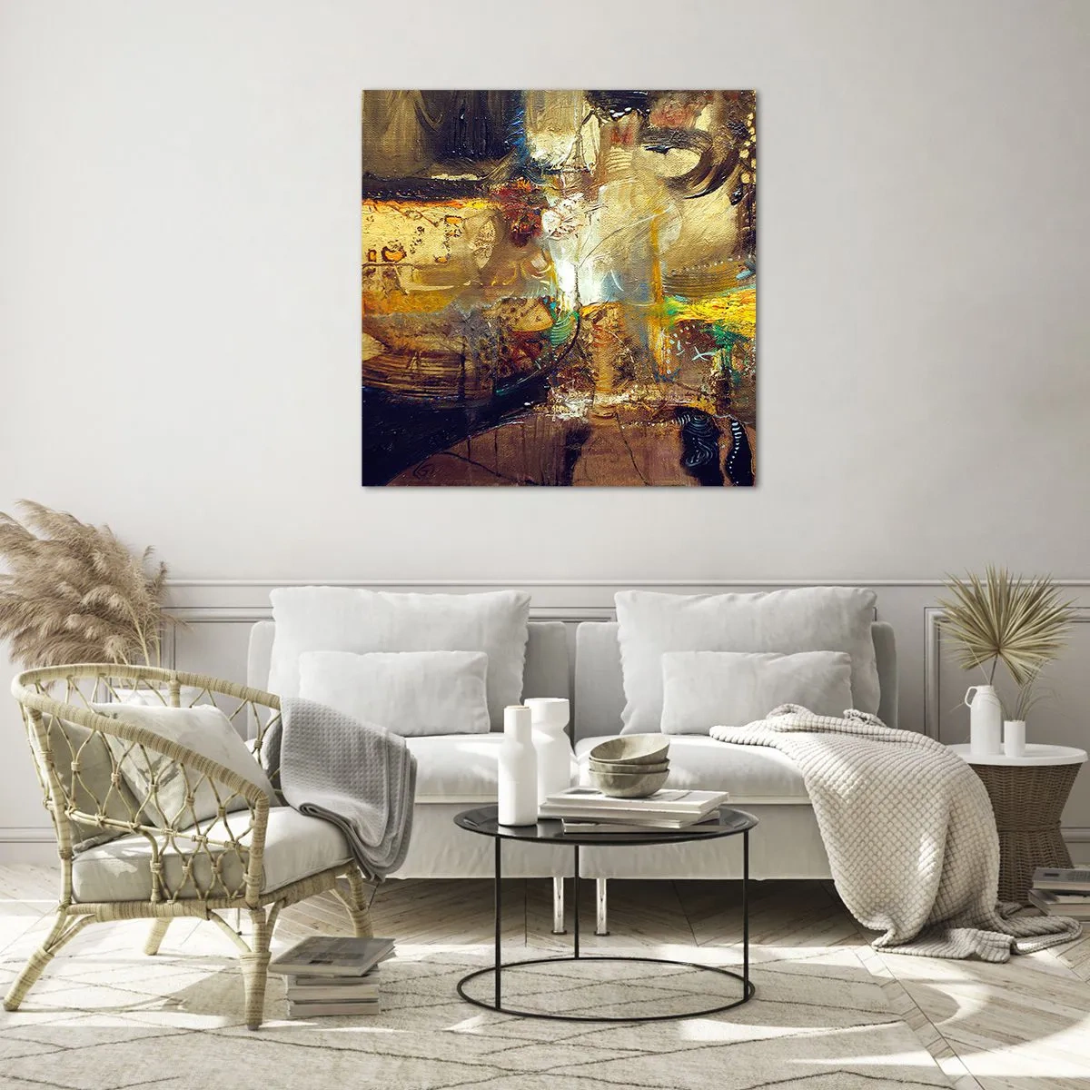 Glasbild - Bild auf glas - Kalt, wärmer, heiß - 30x30 cm