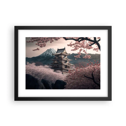 Poster in einem schwarzem Rahmen - Land der Kirschblüten - 40x30 cm